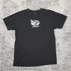 Vans Shirt Mens Large Black Crew Neck Well Being and Growth Mental Physics Skate